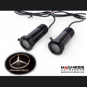 Puddle/ Welcome Lights (2) - Internal Mount Design - Mercedes Logo